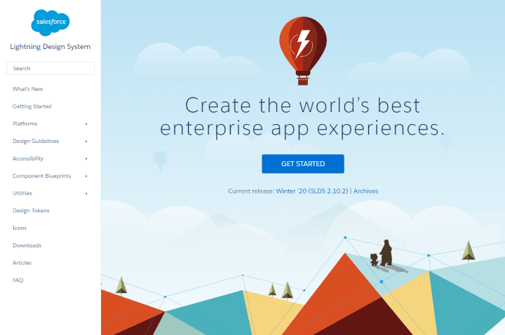 Captura de pantalla de Lightning by Salesforce