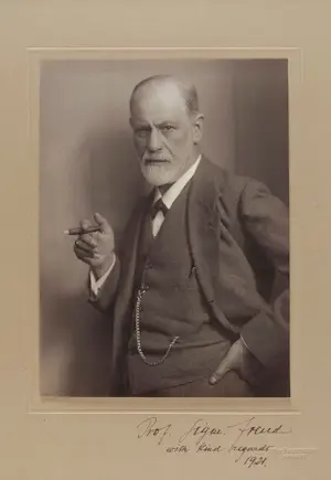 Fotografía de Sigmund Freud por Max Halberstadt (1921)